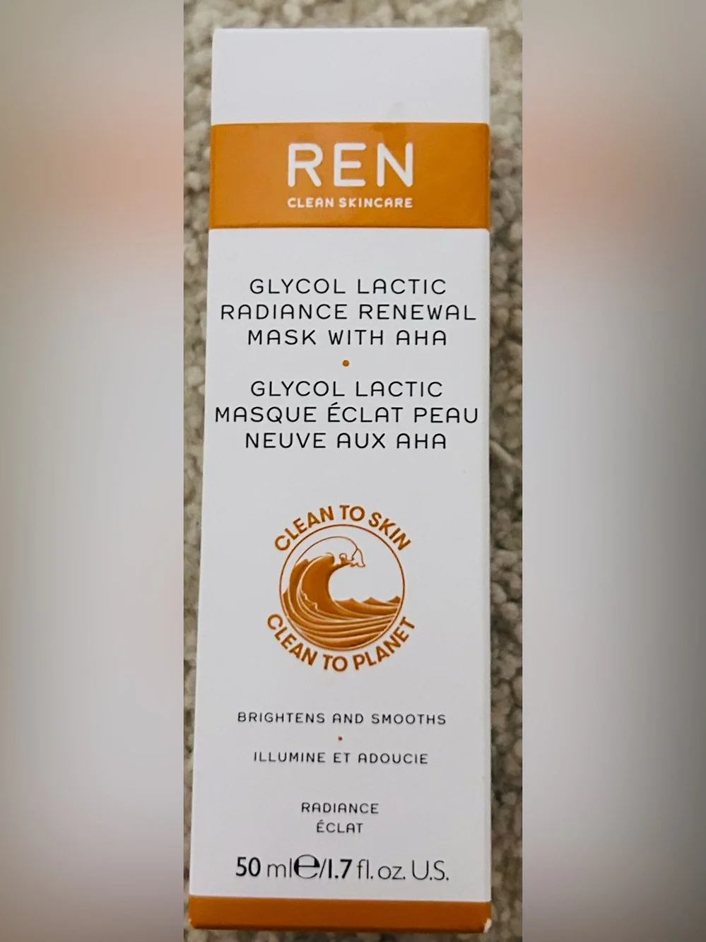 Ren Glycol Lactic Radiance Renewal Mask with AHA